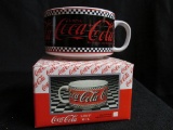 Coca-Cola Checkered Soup Mug