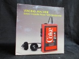 Coca-Cola Vending Machine Stereo Cassette Player With Headphone