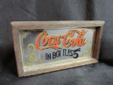 Small Wood Framed Coca-Cola Mirror and Coca-Cola Travel Refreshed Collection Note Cards