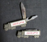 (2) Coca-Cola Pocketknives