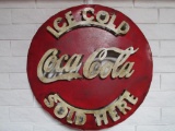 Metal Coca-Cola Bottle Cap Wall Hanging