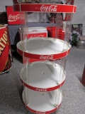 Full Round Plastic Coca-Cola Display Stand