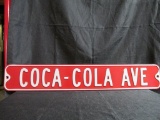 Coca-Cola Ave Metal Sign