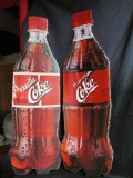 Vanilla Coke And Cherry Coke Plastic Advertising Cutouts