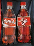 Vanilla Coke And Coca-Cola Classic Plastic Advertising Cutouts