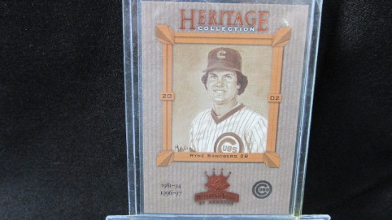 Ryne Sandberg 2B Heritage Collection Don Russ 2002 Baseball Card