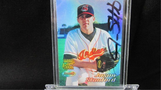 Jason Stanford Certified Autograph Issue Bowman's Best Baseball Card 172, 2002