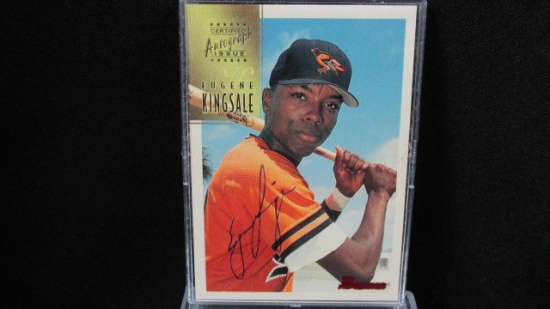 Eugene Kingsale Certified Autograph Issue Bowman 1997 Baseball Cards