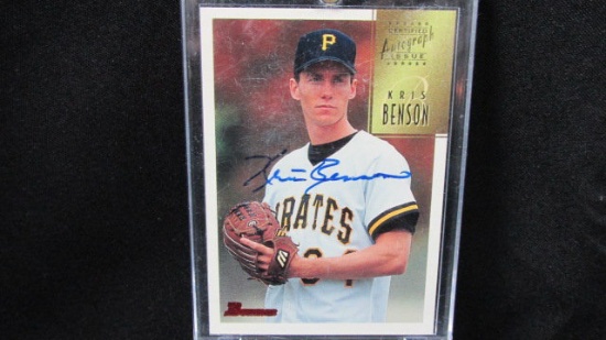 Kris Benson Certified Autograph Issue Bowman 1997 Baseball Cards