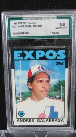 Andres Galarraga 1986 Topps 10 Gem Mint Baseball Cards