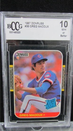 Greg Maddux 1987 Don Russ Rated Rookie #36  10 Mint Baseball Cards