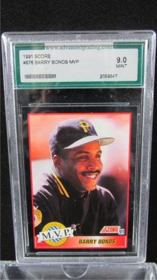 1991 Score #876 Barry Bonds MVP Baseball Cards