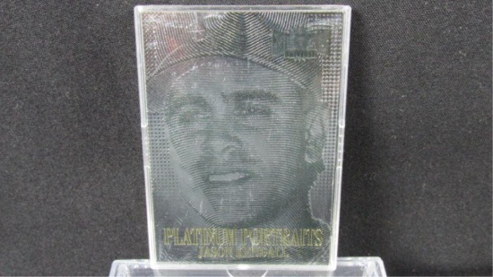 Jason Kendall Platinum Portraits 1997 Metal Universe Baseball Cards