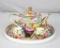 (6) Piece Floral Ceramic Painted Tea Set  - Zone: LR