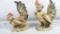 Pair of Topline Imports Ceramic Roosters - Zone: D