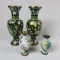 (4) Cloisonne Vases - Zone: LR