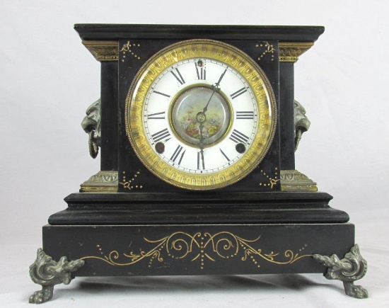 Antique Claw Foot Mantle Clock - Zone: D
