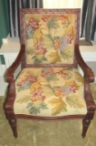 Fruit Pattern Needle Point Louis XVI Chair - Zone: LR