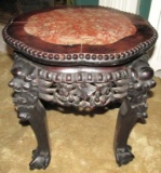 Small Marble Top Octagon Side Table - Zone: LR