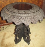 Antique Ornate Dragon Accent Table - Zone: LR