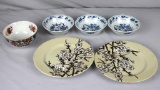 (2) Fitz & Floyd Fine China Plates With (4) Bowls - Zone: LR