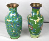 (2) Brass Vases With (1) Brass Container - Zone: LR