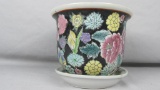 New England Pottery Planter with Saucer - Zone: LR