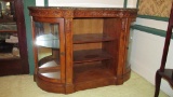 Antique Marble Top Wood Buffet - Zone: DR