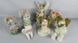 (9) Composite & Ceramic Angel Figurines - Zone: D