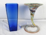 Pair Of Glass Vases - Zone: D