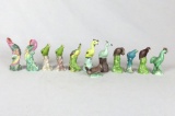 (12) Small Oriental Ceramic Birds - Zone: D