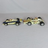 (2) Collectible Race Car Liquor Decanters - Zone: LR