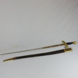 Sword With Black Leather Sheath - Zone: LR