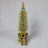 2-Piece Glazed Oriental Temple - Zone: LR