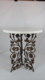 Marble Top Cast Iron Table - Zone: F