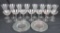 (21) Pieces of Etched Crystal - O