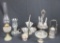 (7) Pieces Of Servingware & Lamps - O