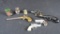 (4) Vintage Toy Guns, With Small Cloisonne & Brass Collectibles - O