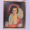 Framed R. Wilson Hamell Pinup Calendar 1937 Lithograph - H2