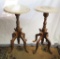 (2) Stone Top Plant Stands - S