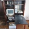 Computer Desk Cabinet & Contents - S