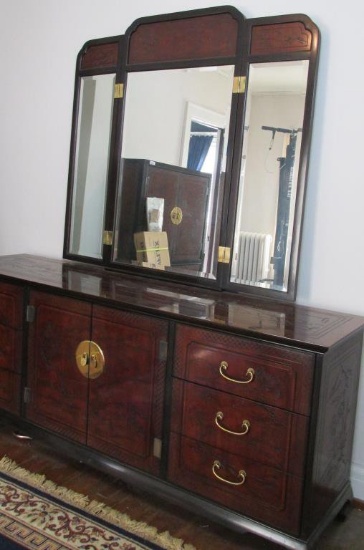 Drexel Heritage Connoisseur Dresser & Mirror - BR3