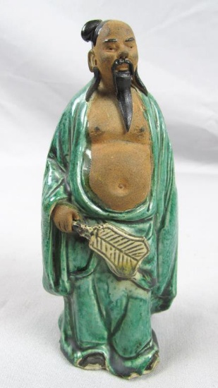 Asian Man With Fan Mudmen Figurine - BR2