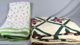 Baby Blanket Quilt & Large Floral Quilt - BR2-C