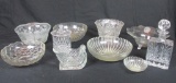 (10) Pieces of Crystal Glassware - K