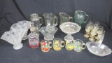 (21) Pieces Of Glassware/Drinkware - K