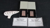 (2) Zippo American Eagle Lighters & A Ocarina Flute  - O