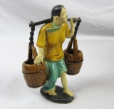 Asian Man Carrying Water Mudmen Figurine - BR2