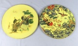 (2) Gold Rimmed Oriental Plates - H2