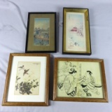 (4) Oriental Framed Prints - H2